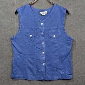Vtg Orvis Top Womens 16 Large Tank Vest USA Made Country Western Cowgirl